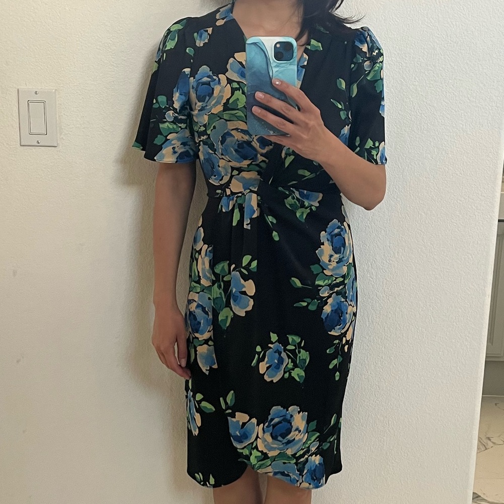 Zara knotted floral print dress - Picture 7 of 7